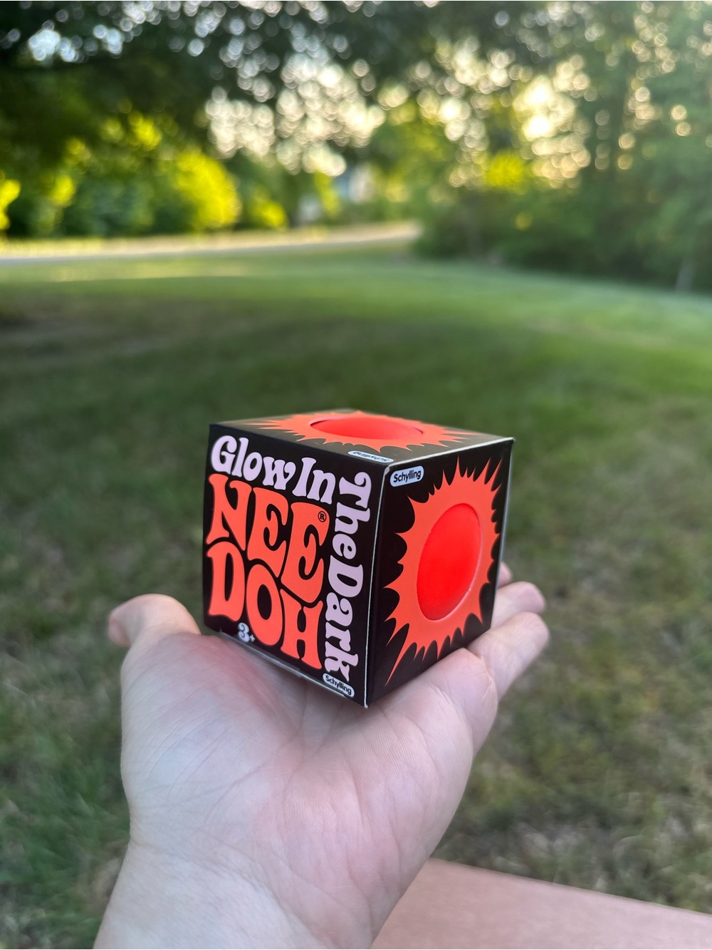 New Needoh Glow in the Dark Glob ORANGE Squishy Viral TikTok Squish SHIPS QUICK!